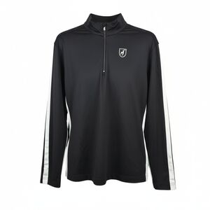 Toni Sailer Men's Brendan Jersey Ski 1/4 zip Top Black Size 44 = XL